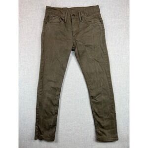 Levi's 511 Waxed Coated Slim Fit Jeans Men 31x31 Olive Green Utility Rugged